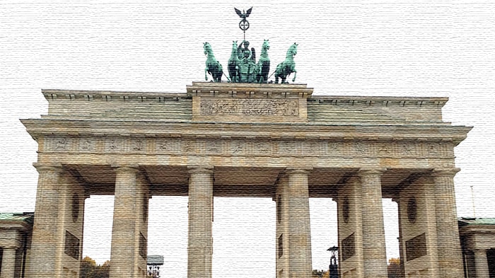 ドイツベルリンでブランデンブルグ門など名所を巡る長い散歩旅