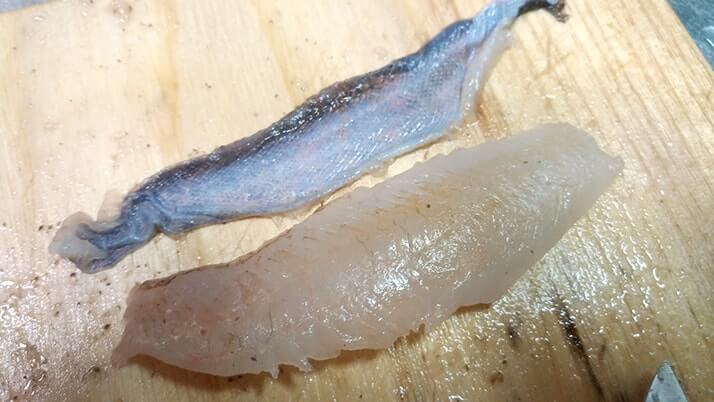 絶品!ギンポの天ぷら!メバル・カサゴ・ベラの刺身と共に食す 絶品!ギンポの天ぷら!メバル・カサゴ・ベラの刺身と共に食す