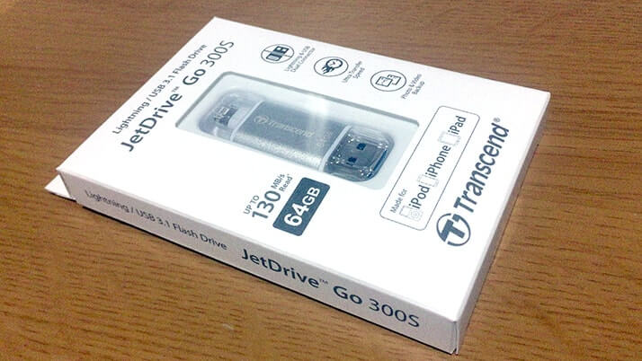 JetDrive Go 300をiPhoneの容量不足解消に!Lightning搭載USBメモリ JetDrive Go 300をiPhoneの容量不足解消に!Lightning搭載USBメモリ