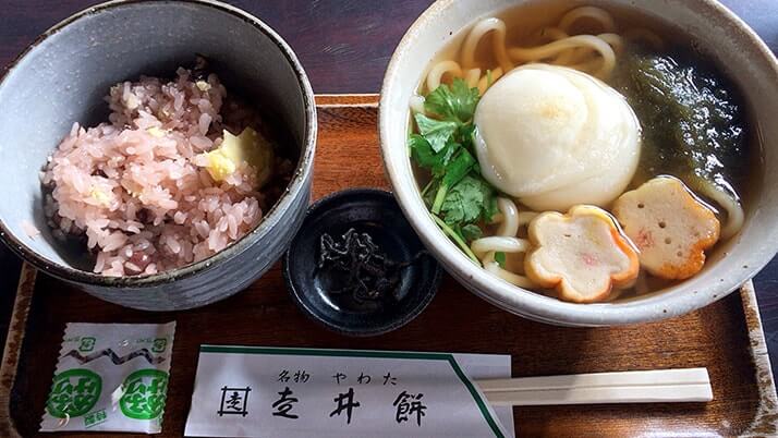 「やわた走井餅老舗」で走井うどん！石清水八幡宮への参拝前後におすすめ！