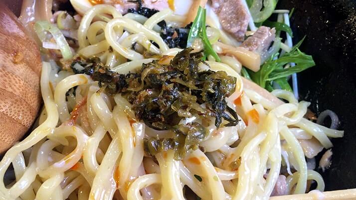 麺屋 西條|立石にあるラーメン店の温玉油そばと味噌つけ麺