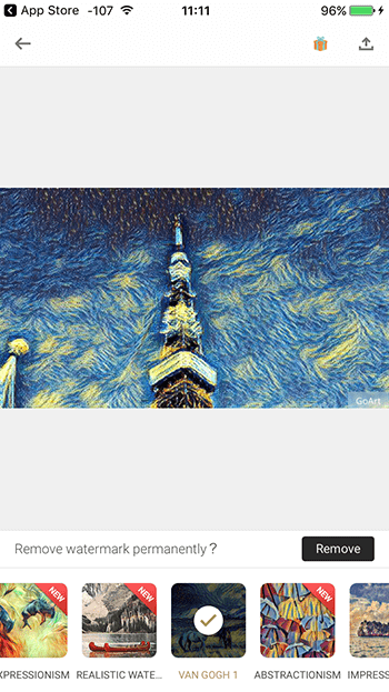 画像加工アプリGoArt|おしゃれアート画像を無料で簡単に!
