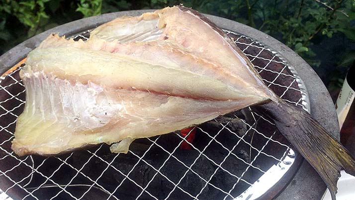 釣りでもらったアイゴと石鯛の干物!炭火で焼いて食せば旨い! 釣りでもらったアイゴと石鯛の干物!炭火で焼いて食せば旨い!