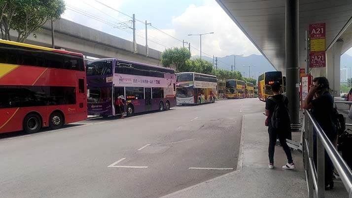 香港国際空港から重慶大厦へA21バスで移動！利用方法とバスの車窓からの様子