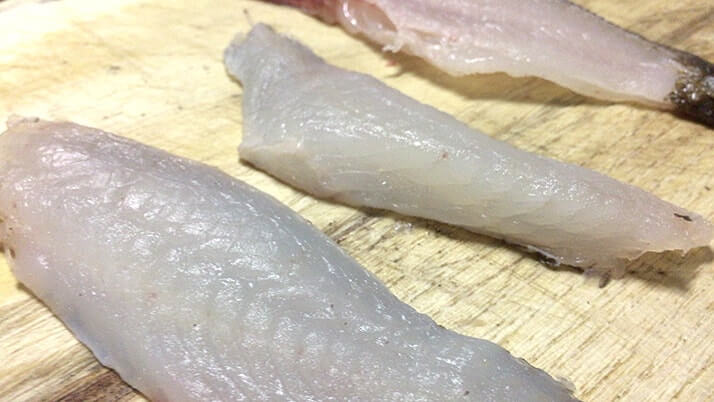 ムラソイの刺身とネギトロ!皮は湯引き!ムラソイは絶品釣り魚 ムラソイの刺身とネギトロ!皮は湯引き!ムラソイは絶品釣り魚