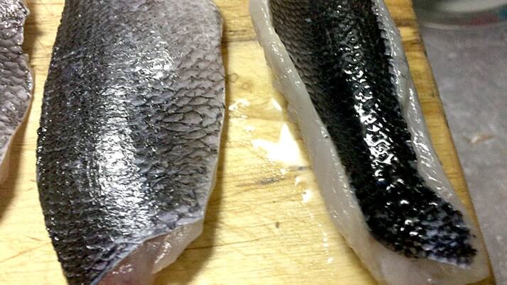 グレ(メジナ)の湯霜・焼霜造り!皮の旨味が◎な刺身【釣り飯】 グレ(メジナ)の湯霜・焼霜造り!皮の旨味が◎な刺身【釣り飯】