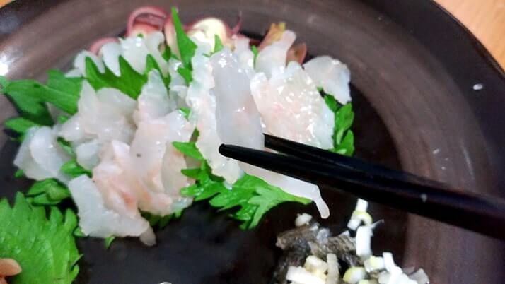 ムラソイの刺身とネギトロ!皮は湯引き!ムラソイは絶品釣り魚 ムラソイの刺身とネギトロ!皮は湯引き!ムラソイは絶品釣り魚