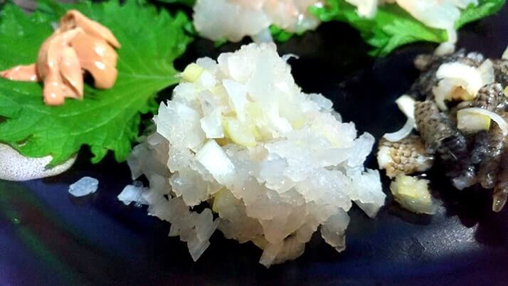 ムラソイの刺身とネギトロ!皮は湯引き!ムラソイは絶品釣り魚 ムラソイの刺身とネギトロ!皮は湯引き!ムラソイは絶品釣り魚