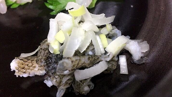 ムラソイの刺身とネギトロ!皮は湯引き!ムラソイは絶品釣り魚 ムラソイの刺身とネギトロ!皮は湯引き!ムラソイは絶品釣り魚