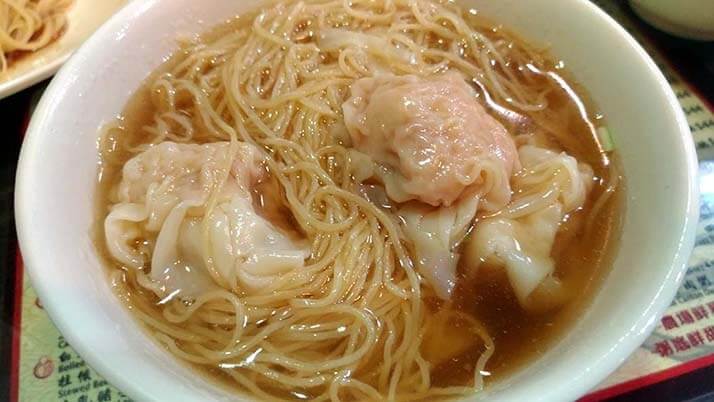 好旺角麵家で海老が香る鮮蝦雲吞麺（海老ワンタン麺）を啜る！【香港旅】