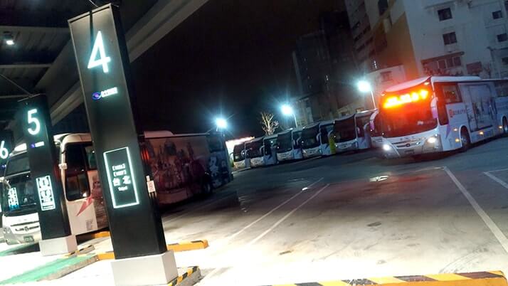 台北桃園空港から台中へ！深夜バス（國光客運）での行き方＋バス設備