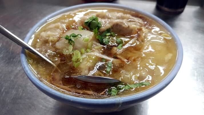 台中第二市場の承記米苔目で肉煻麺に肉圓湯！モチモチの肉圓旨すぎ！