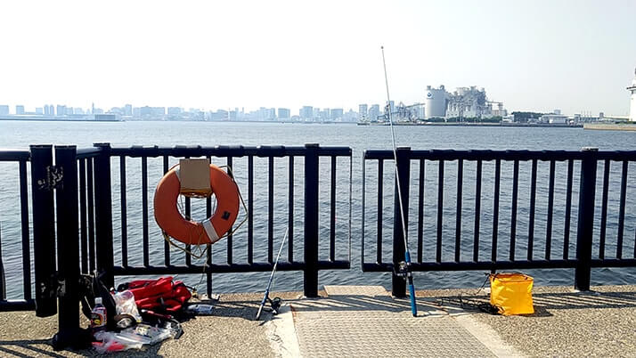 若洲海浜公園でキャンプ時々釣り!イワシはくじら騒動で逃亡?? 若洲海浜公園でキャンプ時々釣り!イワシはくじら騒動で逃亡??