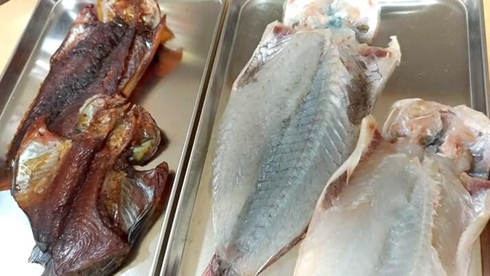 ベラも日干しにすれば旨い肴に!釣りたてベラ干物の炭火焼で一杯 ベラも日干しにすれば旨い肴に!釣りたてベラ干物の炭火焼で一杯