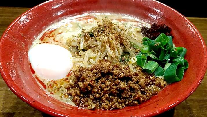 立石担担麺火のきで冬限定金ゴマ味噌坦々麺！味噌もイケますよ