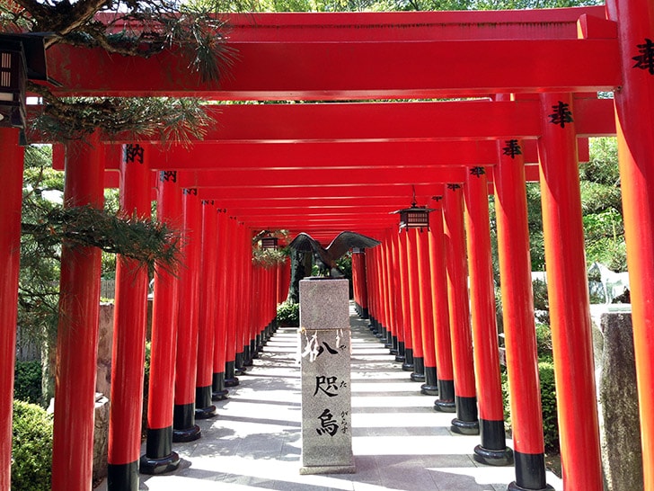 香川県高松「田村神社」美しい鳥居と境内とみずみくじ初体験